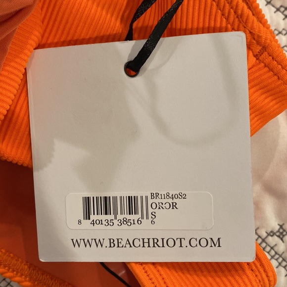 NWT Beach Riot Celine One Piece in Oriole Orange - Picture 11 of 11